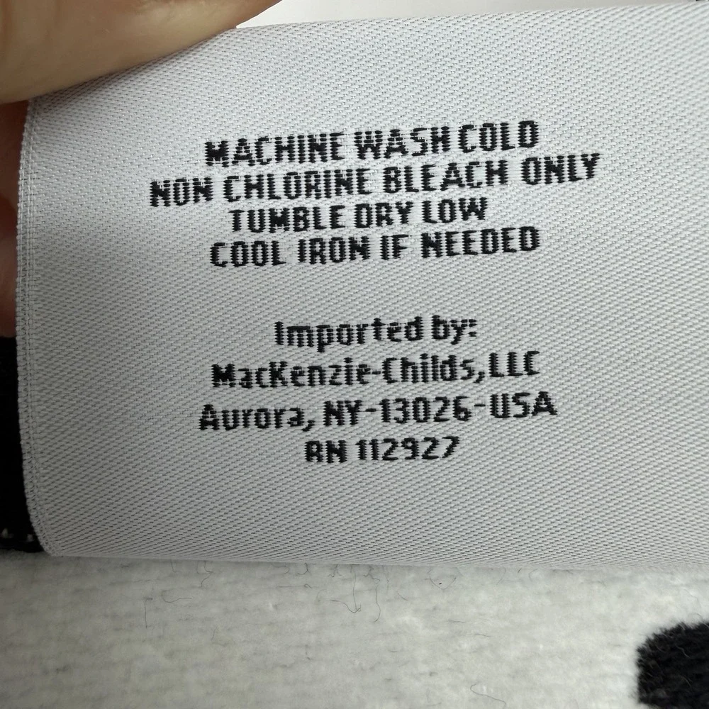 Mackenzie-Childs Stripe & Dot Confetti Hand Towel 20 x 30 Polka Colorful New
